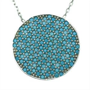 925 Sterling Silver Geometric Pendant Necklace