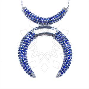 925 Sterling Silver Geometric Pendant Necklace