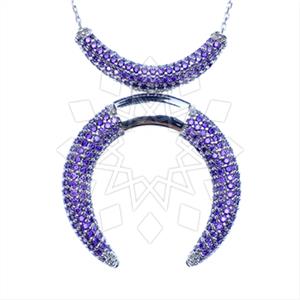 925 Sterling Silver Geometric Pendant Necklace