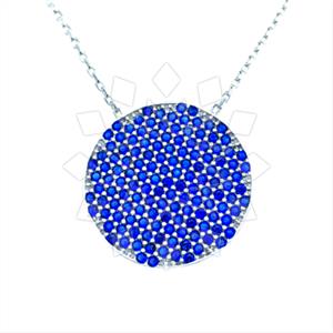 925 Sterling Silver Geometric Pendant Necklace