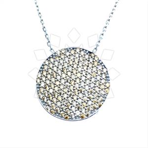 925 Sterling Silver Geometric Pendant Necklace