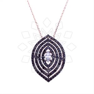 925 Sterling Silver Geometric Pendant Necklace