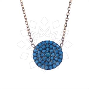 925 Sterling Silver Geometric Pendant Necklace