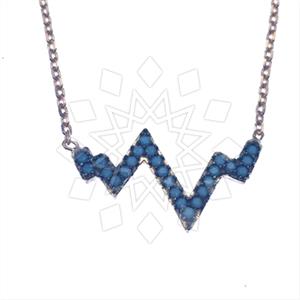 925 Sterling Silver Geometric Pendant Necklace
