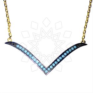 925 Sterling Silver Geometric Pendant Necklace