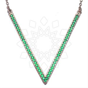 925 Sterling Silver Geometric Pendant Necklace