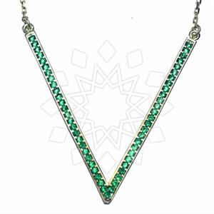 925 Sterling Silver Geometric Pendant Necklace