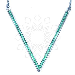 925 Sterling Silver Geometric Pendant Necklace