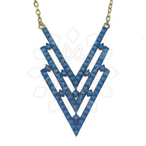 925 Sterling Silver Geometric Pendant Necklace