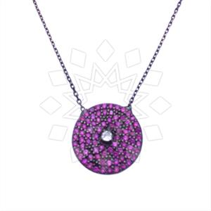 925 Sterling Silver Geometric Pendant Necklace