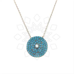 925 Sterling Silver Geometric Pendant Necklace