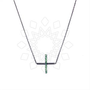 925 Sterling Silver Geometric Pendant Necklace