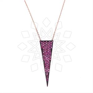 925 Sterling Silver Geometric Pendant Necklace