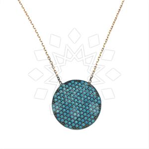 925 Sterling Silver Geometric Pendant Necklace