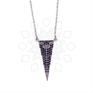 925 Sterling Silver Geometric Pendant Necklace