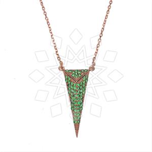 925 Sterling Silver Geometric Pendant Necklace
