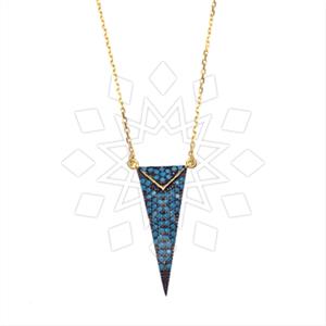 925 Sterling Silver Geometric Pendant Necklace