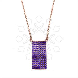 925 Sterling Silver Geometric Pendant Necklace