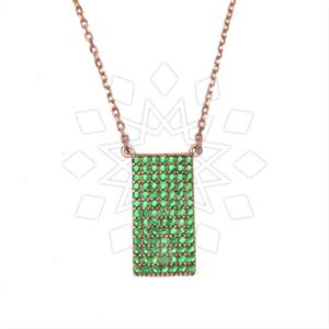 925 Sterling Silver Geometric Pendant Necklace