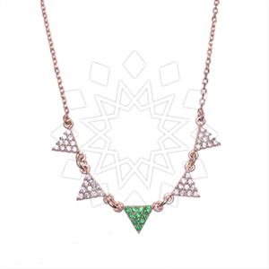 925 Sterling Silver Geometric Pendant Necklace