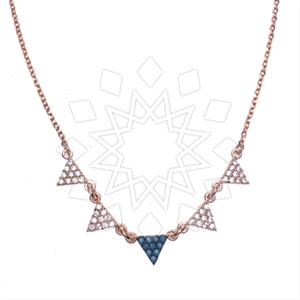 925 Sterling Silver Geometric Pendant Necklace