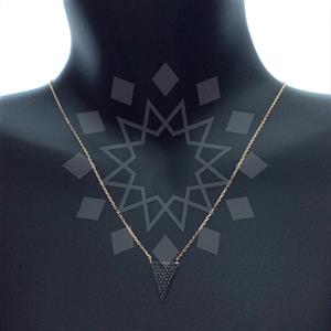 925 Sterling Silver Geometric Pendant Necklace