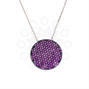 925 Sterling Silver Geometric Pendant Necklace