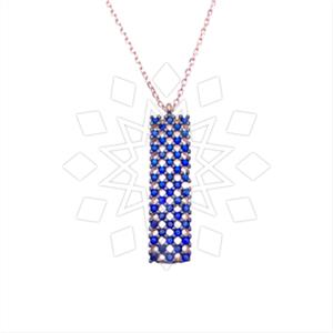 925 Sterling Silver Geometric Pendant Necklace