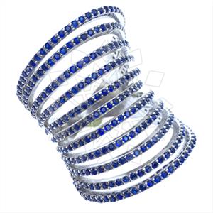 925 Sterling Silver Geometric Cocktail Rings