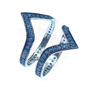 925 Sterling Silver Geometric Cocktail Rings