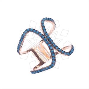 925 Sterling Silver Geometric Cocktail Rings