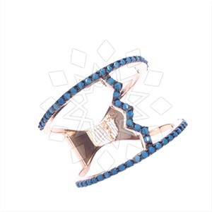 925 Sterling Silver Geometric Cocktail Rings