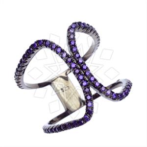 925 Sterling Silver Geometric Cocktail Rings