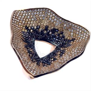 925 Sterling Silver Geometric Cocktail Rings