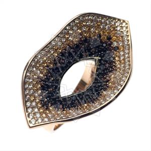 925 Sterling Silver Zirconia Statement  Cocktail Rings