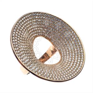 925 Sterling Silver Zirconia Statement  Cocktail Rings