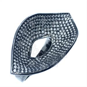 925 Sterling Silver Zirconia Statement  Cocktail Rings