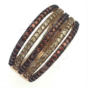 925 Sterling Silver Zirconia Statement  Cocktail Rings