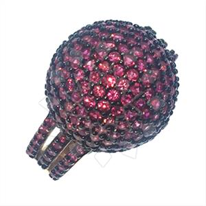 925 Sterling Silver Zirconia Statement  Cocktail Rings