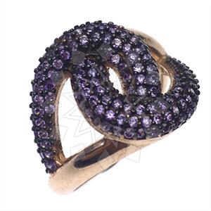 925 Sterling Silver Zirconia Statement  Cocktail Rings