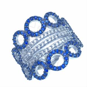 925 Sterling Silver Zirconia Statement  Cocktail Rings