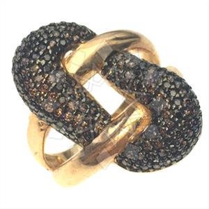 925 Sterling Silver Zirconia Statement  Cocktail Rings