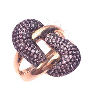 925 Sterling Silver Zirconia Statement  Cocktail Rings