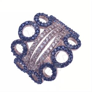 925 Sterling Silver Zirconia Statement  Cocktail Rings