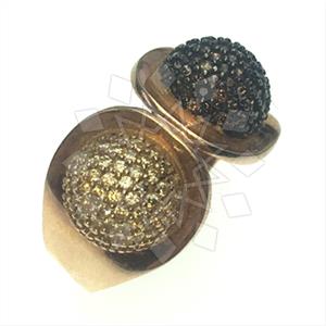 925 Sterling Silver Zirconia Statement  Cocktail Rings