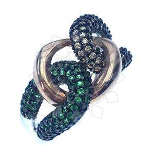 925 Sterling Silver Zirconia Statement  Cocktail Rings