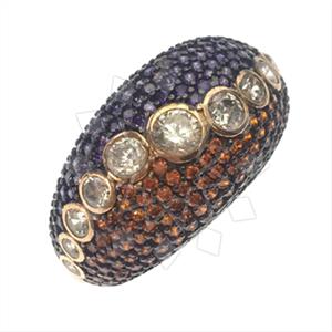 925 Sterling Silver Zirconia Statement  Cocktail Rings