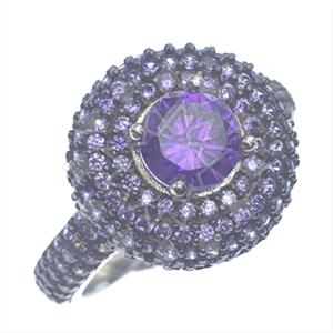 925 Sterling Silver Zirconia Statement  Cocktail Rings