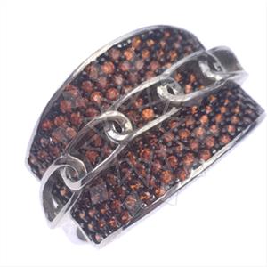 925 Sterling Silver Zirconia Statement  Cocktail Rings