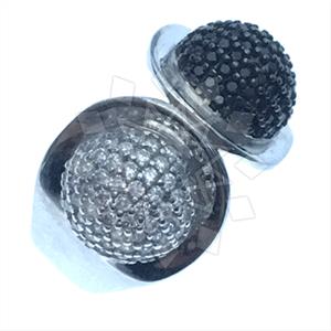 925 Sterling Silver Zirconia Statement  Cocktail Rings